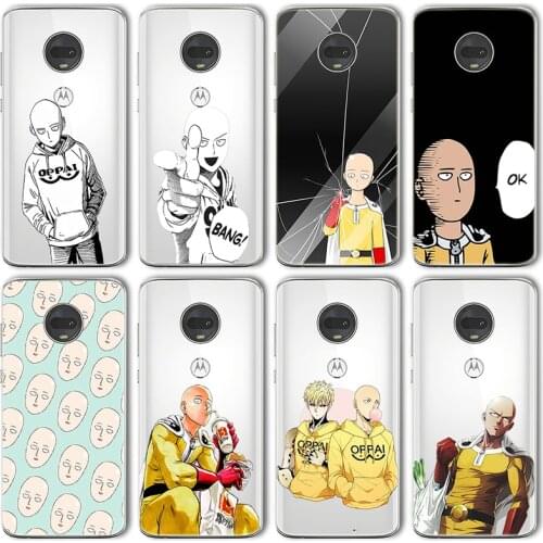 Ciciber One Punch Man Cute Case For Motorola Moto G10 G30 G9 G8 E7 E6S G7 G6 E6 G5 G5S E5 One Macro Plus Play Power Lite TPU