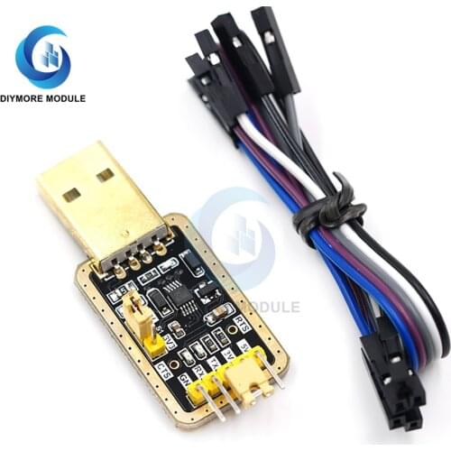 Mini CH340 RS232 USB to TTL Converter Module Serial Port 3.3V/5V with Power Indicator for Set-up Box/Router Firmware Upgrade