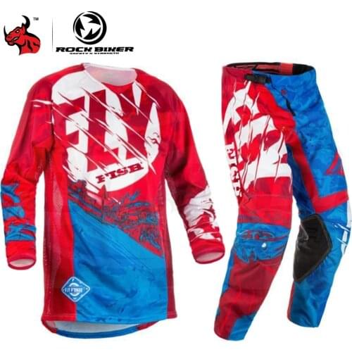 Motorcycle Jacket Men Summer Breathable Motocross Jersey & Pants Set Jaqueta Motoqueiro Off-Road Anti-fall Motorbike Racing Suit
