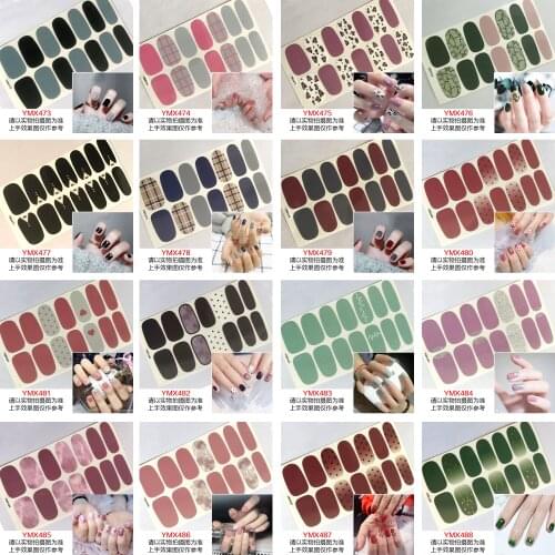 Nail art Full-Cover Sticker Sheet 14tips Sticker Polish Sticker YMX473-488