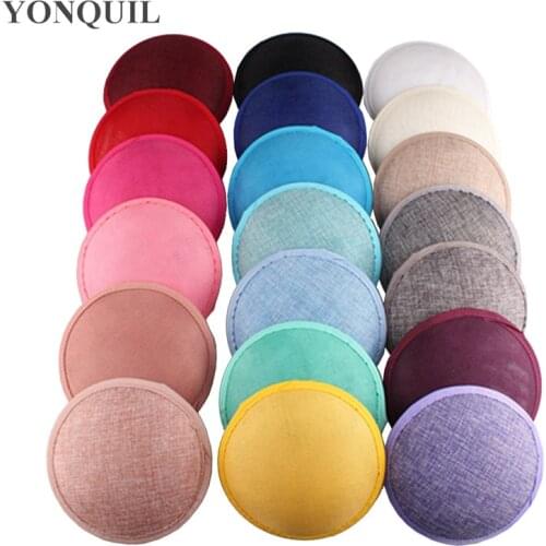 New Arrival 13CM 17 Colors Millinery Imitation Sinamay Fascinator Base Fascinators Party Hat DIY Hair Accessories Cocktail Hats