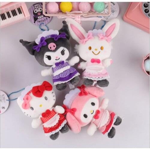 10/Lot 4 Style 12CM Plush Keychain Pendant Toy Doll Stuffed