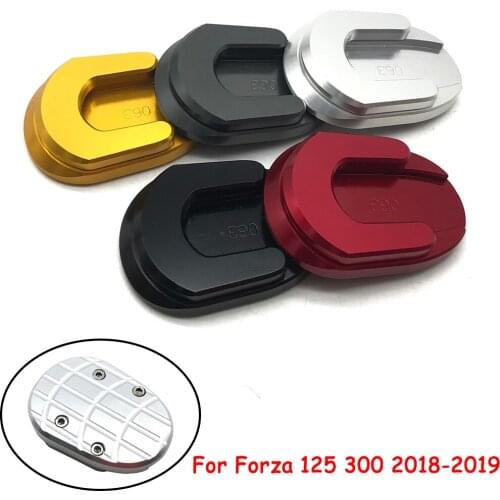 For Honda Forza125 Forza300 Forza 125 300 2018-2019 Motorcycle Kickstand Foot Side Stand Extension Enlarge Pad Support Plate