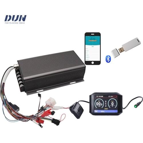 Sabvoton Electric 200A 60V 72V Peak 450A 5KW Bldc Spoke Bike Motor Controller SVMC72200 With Colorful 750C LCD Display Meter