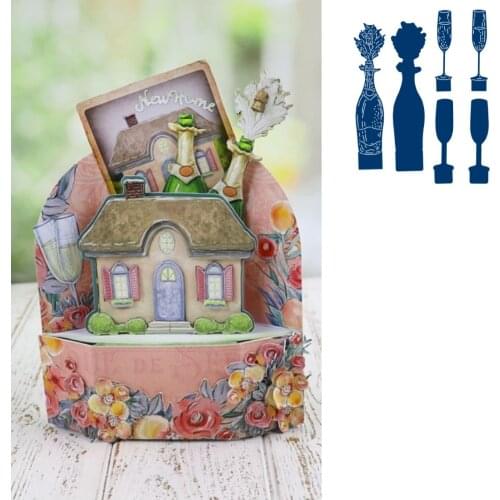 Dies Scrapbooking Metal An Honourable Toast Cutting Dies Craft Embossing Make Paper Greeting Card Making Template DIY Handmade