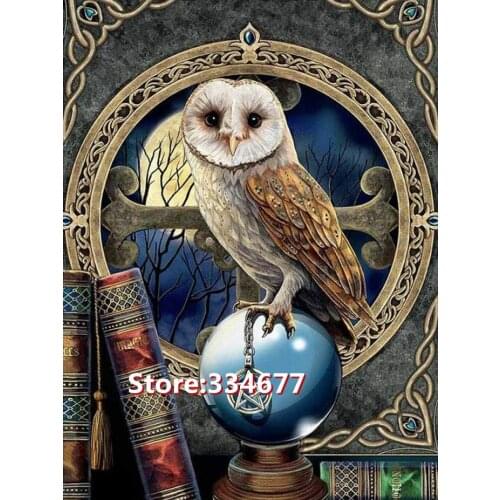 Owl Cross Stitch Kits Needlework Embroidery Crafts 14CT Unprinted DIY Arts Handmade Home Decor