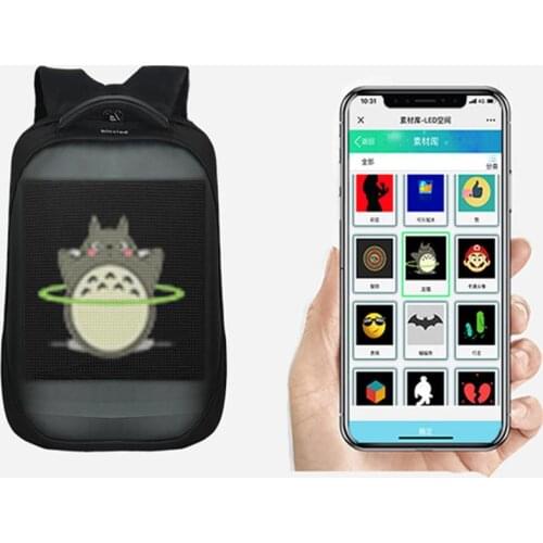 APP Control Wifi LED Backpack with LED Display Screen Smart for Walking Outdoor Advertising Backpack Led Dynamic Display