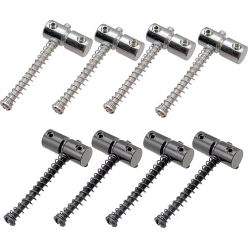 Tooyful 4x Electric Bass Fixing String Bridge Saddle Zinc Alloy for Replacement Parts