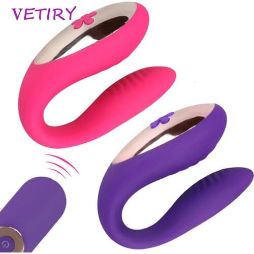 Vibrating Sex Toy For Adult Vagina Clitoris Stimulate U Type Vibrator for Women Masturbator Wireless Remote Vibration for Couple