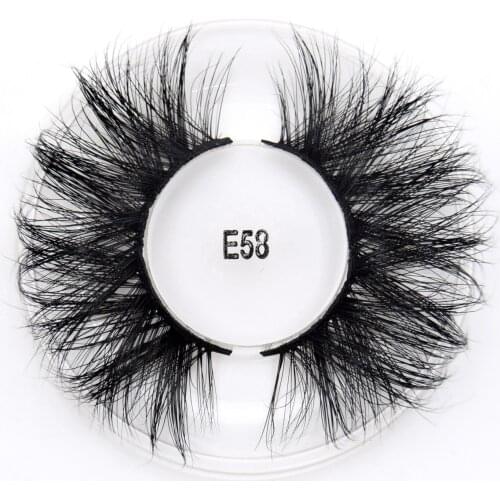 Visofree 5D Mink eyelashes 25mm Lashes Dramatic Long Mink Lashes Soft Lashes Cruelty-free False Eyelashes Makeup Eyelashes E58
