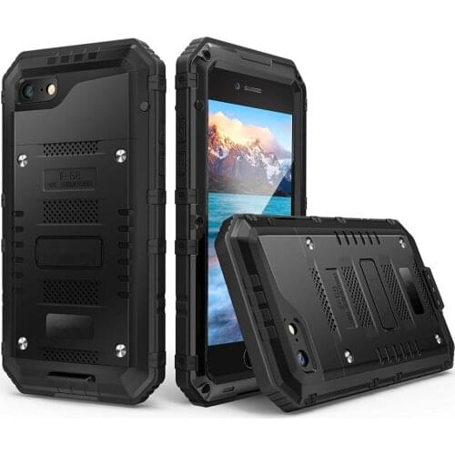 Shockproof Waterproof IP68 Heavy Duty Hybrid Tough Rugged Armor Metal Phone Case for iPhone X 8 7 6 6s Plus 5 5s SE Cover Coque