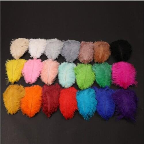 High quality 10Pcs/lot fluffy Ostrich Feather 20-25CM DIY Feathers for crafts Wedding Party Home decoration needlework plumas