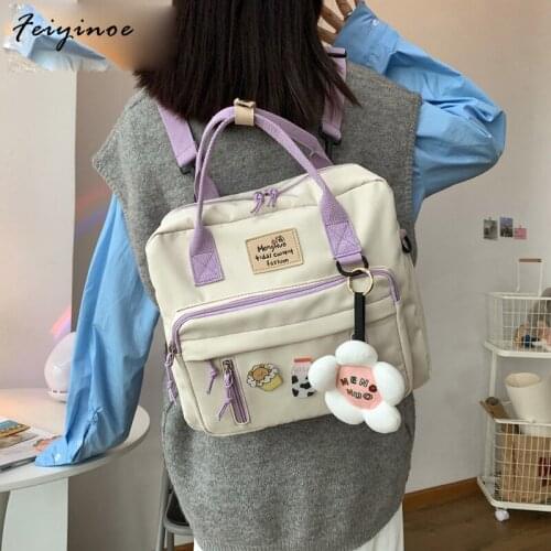 High Quality Womens Canvas Backpack School bag For Girls Rucksack New Design Backpacks School bags Travel 2021 New Fashion