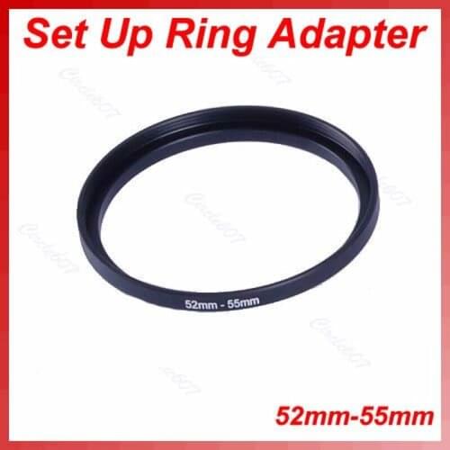 2021 New 52mm-55mm Step Up Metal Lens Filter Ring 52-55 mm 52 to 55 Stepping Adapter