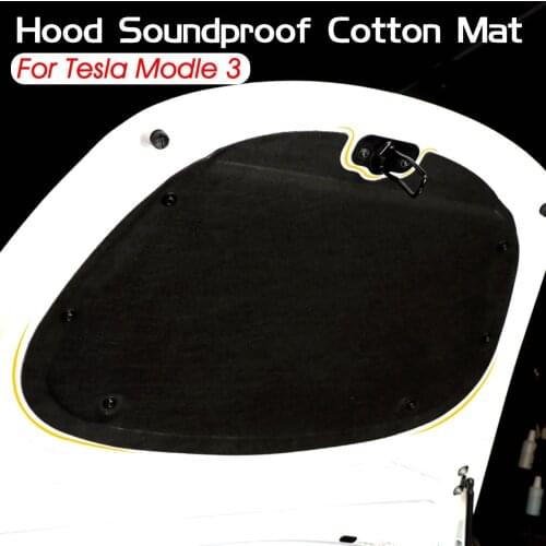 Car Front Trunk Soundproof Cotton Sound Insulation Cover Shock Plate Hood Protective Pad For Tesla Model 3
