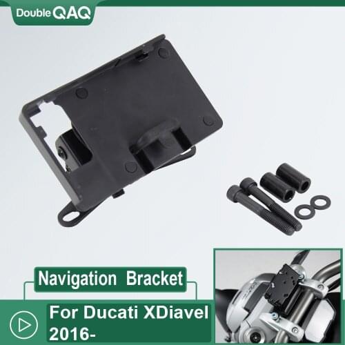 For Ducati XDiavel X Diavel S 2016 2017 2018 2019 2020 2021 NEW Mobile Phone Navigation GPS Bracket Holder USB Charging