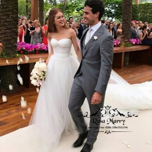 Elegant A Line Boho Wedding Dresses 2021 Vestido De Novia Plus Size White Chiffon Country Beach Greek Style Cheap Bridal Gowns