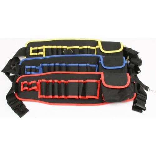 Colorful Electricians Tool Belt Repair Pouch Electrician Tool Waist Bag Multifunctional Waterproof Oxford cloth Tool bag