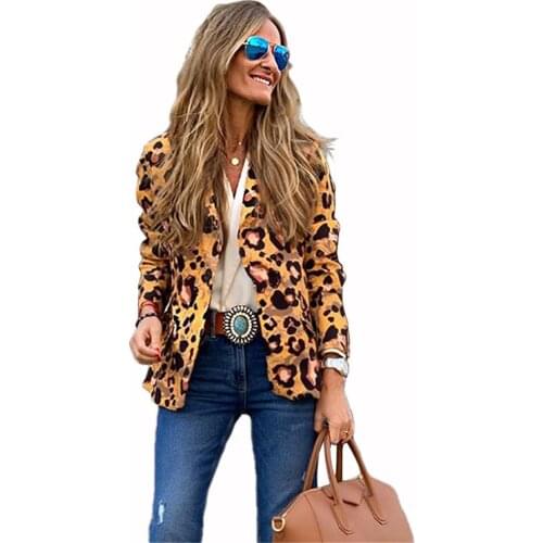Women Leopard Sexy Winter Warm Jacket New Wind Coat Cardigan Leopard Print Long Coat chaqueta mujer 2019 new