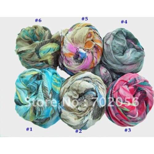 Feather print voile Scarf Neck scarves scarf wraps shawls 180*80cm 11pc/lot #2103