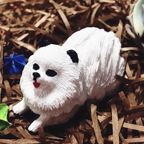 Pomeranian perfumed plaster moulds chocolate mousse cake decorative molds silica gel molds C1220