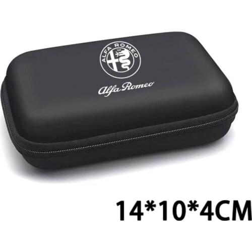 Car logo Portable Storage Box 3C digital Driving License ID Card Storage Bag For ALFA ROMEO 147 156 159 Mito Giulietta Spider