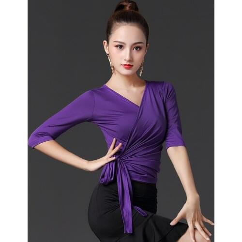 Sexy women Latin dance top Fashion Ballroom modern dance costumes dance ballroom dance practice clothes