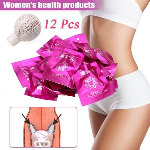 12 Vagina Medicine Swab Discharge Hygiene Vagina Tampons Women Health Care Pearls Gynecological Cure Care & Feminine Healthy