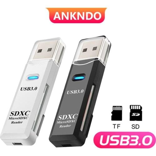 USB3.0 2 IN 1 Card Reader for PC Micro SD TF Card Memory Reader USB 3 Multi-card Writer Adapter Flash Drive Laptop Accessories