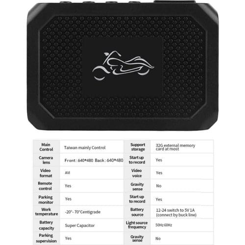 AHD2053/H65/H62/V06 Motorcycle Dash Cam With Night Vision Front Rear Camera Waterproof Dual Video DVR Universal Driving Recorder