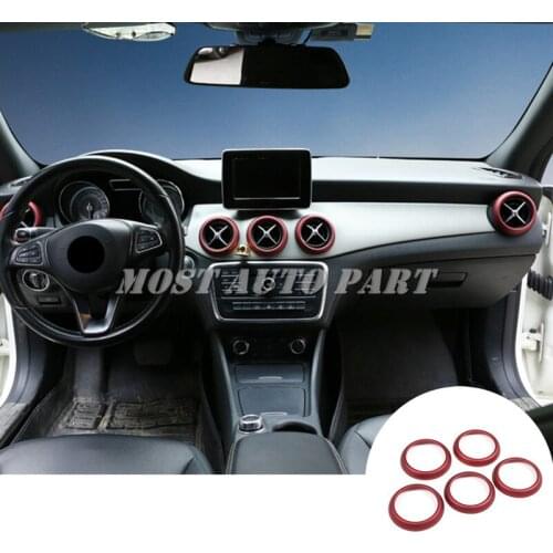 Inner Center Console Air Vent Outlet Cover Ring For Benz CLA C117 W117 2013-2019 Car accesories interior Car decoration