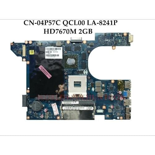 High quality QCL00 LA-8241P For Dell Insprion 7520 Laptop Motherboard CN-04P57C HM76 PGA989 DDR3 HD7670M 2GB 100% Fully Tested