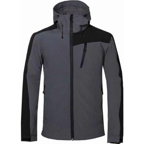 Outdoor Sports Male Soft shell Fleece Coat Waterproof Warm Uv-proof Jacket Outdoor Camping Hiking Climbing Windbreaker Jacket