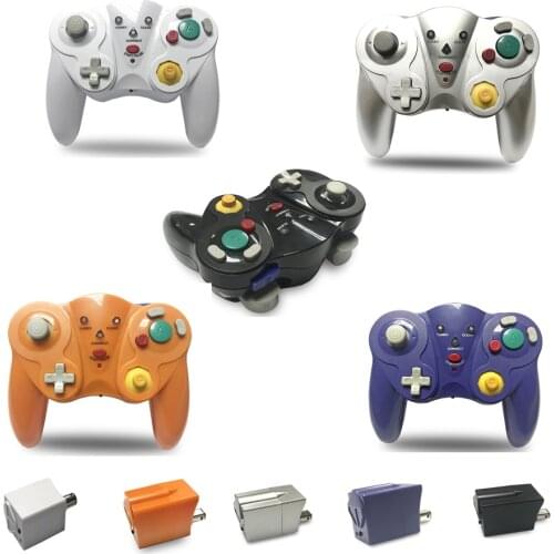 Wireless Game Pro Controller Gamepad Joystick + Turbo shooting+clear button for G-ameC-ube for N-G-C