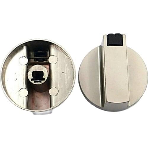 2pcs Universal Metal Rotary Switch Control Knobs 6mm / 8mm Replacement Home Kitchen Cooker Gas Stove Oven Cookware Accessories