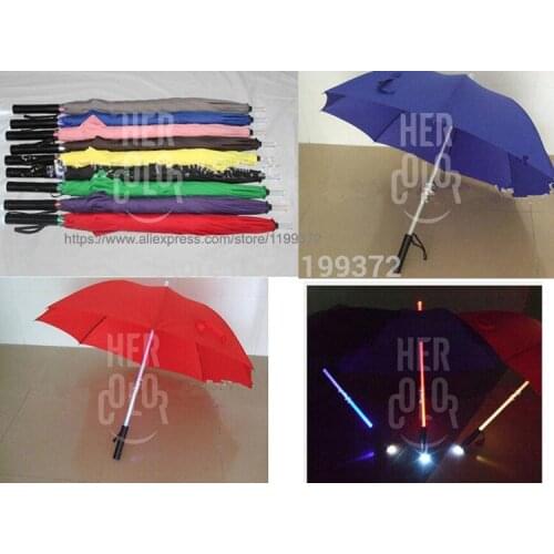 20pcs/lot Cool Blade Runner Light Saber LED Flash Light Umbrella rose umbrella bottle umbrella Flashlight Night Walkers