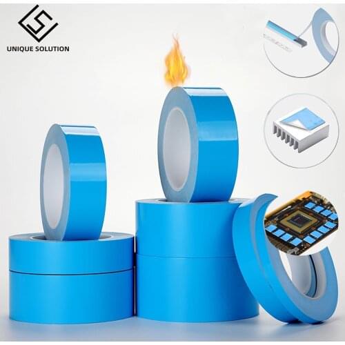 25meter/Roll 3mm 6mm 7mm 10mm Width Transfer Tape Double Side Thermal Conductive Adhesive Tape for Chip PCB LED Strip Heatsink