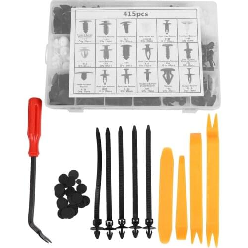 455 Pcs Car Retainer Clips Kit with Fastener Remover, for BMW Benz Mazda GM Ford Toyota Honda Door Fastener Clips