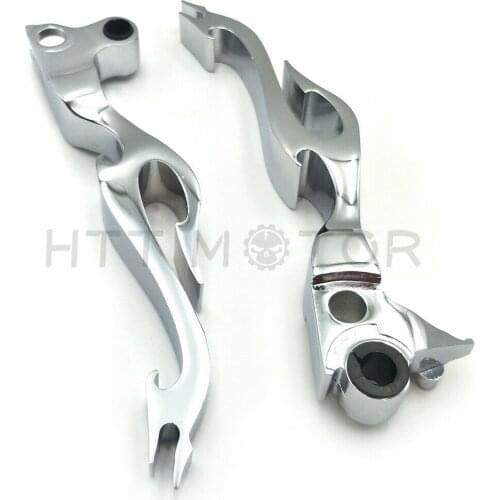 Aftermarket free shipping motorcycle parts Brake Clutch Flame Lever for Harley Davidson XL Sportster 883 1200 softail Chrome