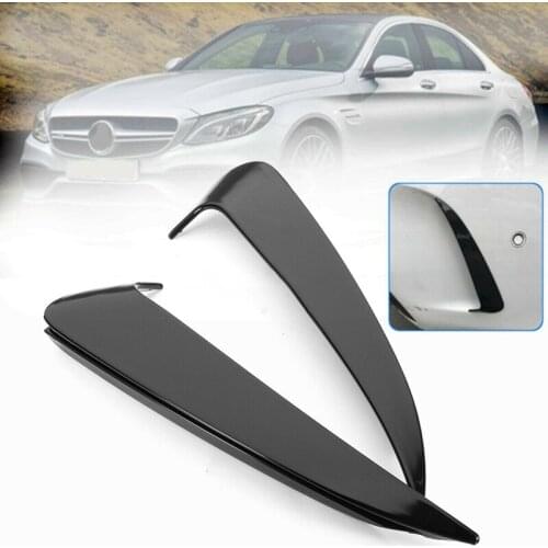AU04 -Rear Bumper Apron Spoiler Canard Air Vent Cover Trim for Mercedez Benz W205 C43 C63 AMG 2 Door Coupe 2017-2019