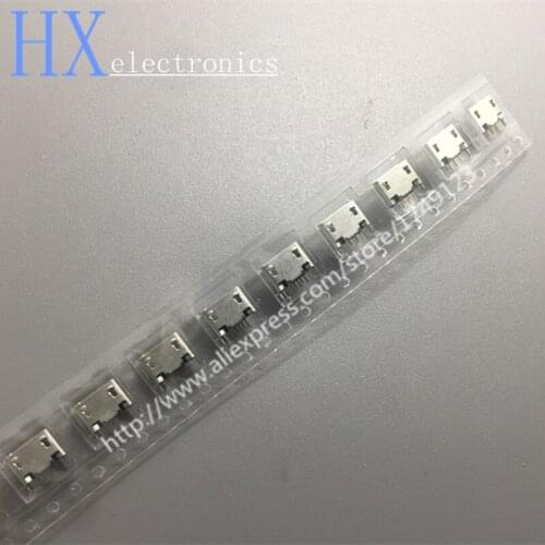 Free shipping 500PCS Vertical MICRO mini USB 5pin female seat 180 degrees jack 5P Direct plug-in USB connector