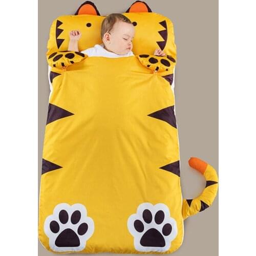 Childrens sleeping bags Spring summer, autumn and winter thickened baby sleeping bags to prevent rolling