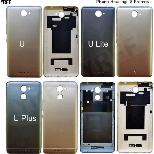 For BQ Aquaris U Lite Mobile Phone Housings Frames For BQ Aquaris U Plus Battery Back Cover Door Housing Case Hard Pc Cases