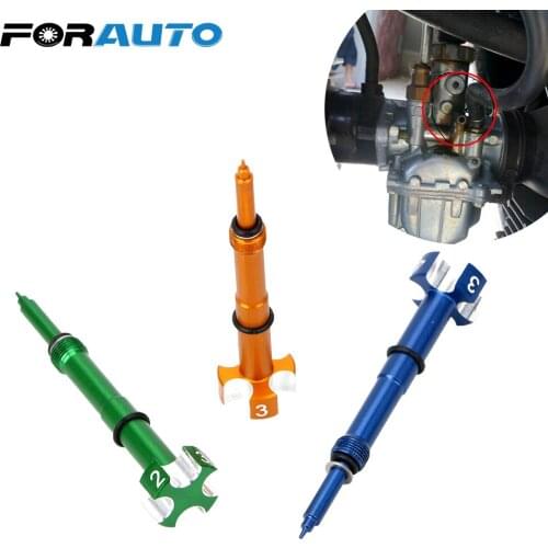 FORAUTO 4 Stroke Easy Adjustable For Motorcycle ATV Dirt Bikes Keihin FCR MX Carbs Carby Motor Air Carburetor Fuel Mixture Screw