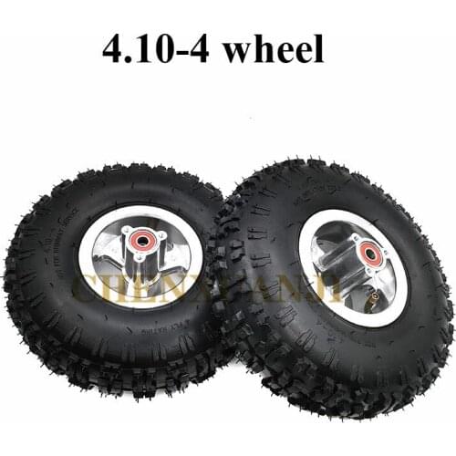 Good Quality 4.10-4 Tire Wheel And Inner Tube And 4 Inch Hub Rim For 49cc Mini Quad Dirt Bike Scooter Atv Buggy