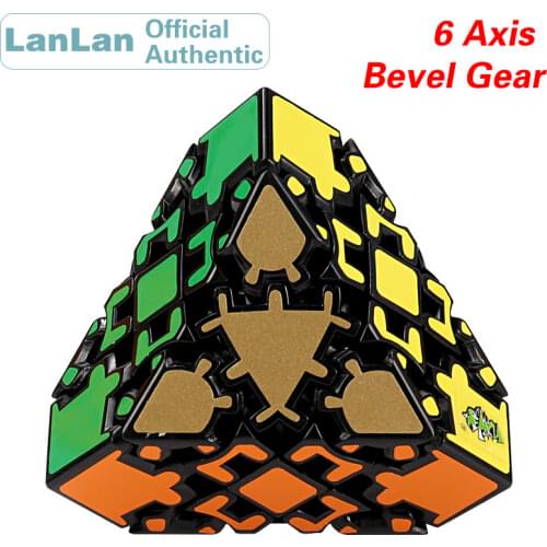 LanLan 6 Axis Bevel Gear Magic Cube Speed Puzzle Antistress Brain Teasers Educational Toys For Children