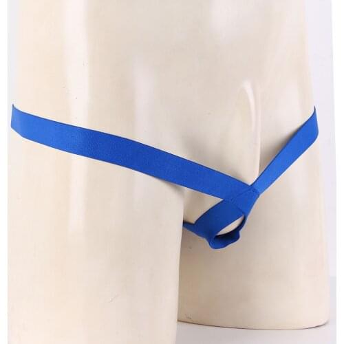 Mens Male Sissy Lingerie Panties Low Waist Thongs Briefs Jockstraps Penis Holes Hollow Out Open Butt Exotic Underwear Underpants