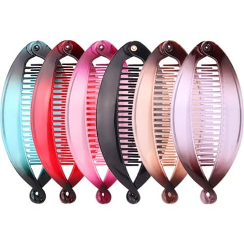 New Arrival Large Size Fish Shape Hair Clips Ponytail Holder for Women Girls Banana Clips Crabs Claws Hair Styling Accessories