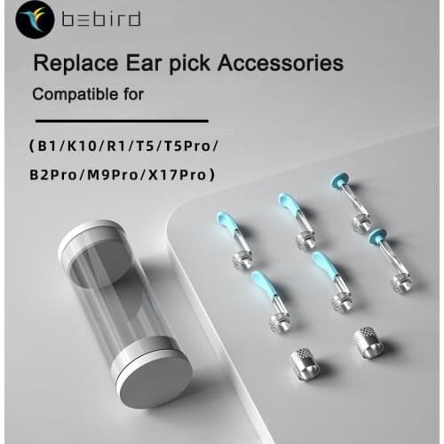 Bebird A2 C3 B2 X17 Pro M9 Pro R1 Original Visual Ear Sticks Earpick Health Care Ear Cleaner Replace Tip Accessory PC Tool Set
