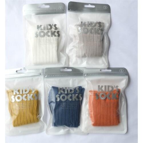 0-4Y Baby Girl Boy Combed Cotton Stripe Knee High Socks Children Kids Double Pin Loose Top Anty-slip Middle Tube Floor Socks